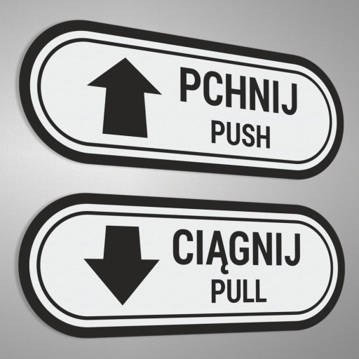 Push, Pull, Push, Pull - samolepky 4x11