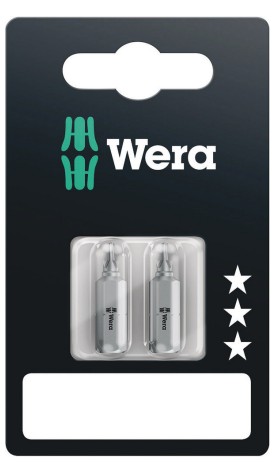 WERA KRÍŽOVÝ BIT PZ2 X 25 MM 851/1 S SB 2 KS.