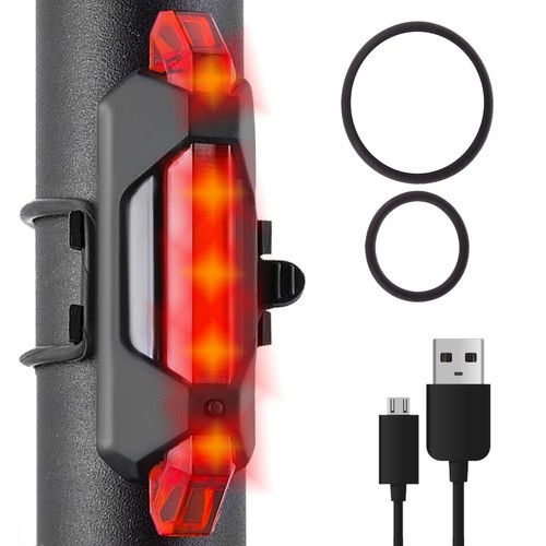 USB zadné svetlo na bicykel + CREE-T6 LED kábel
