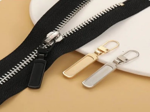 Rúčka, prívesok na zips, zips, strieborná, 2 ks