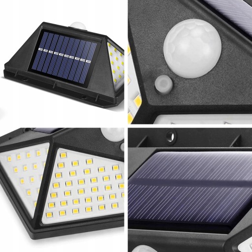 HALOGÉNOVÁ LED SOLARNÁ LAMPA, SÚMRAK POHYBOVÝ SENZOR, ZÁHRADNÁ FASÁDA
