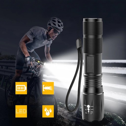 VEĽMI VÝKONNÁ LED TAKTICKÁ VOJENSKÁ ZOOM BATERKA