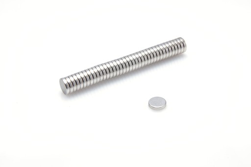 Neodymový magnet valcový MW 7x1,5 N38 10 ks.