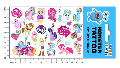 MEGA SET NÁLEPOK + TETOVANIE MY LITTLE PONY