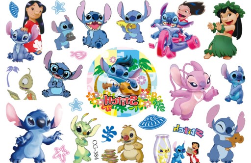 Odnímateľné tetovania pre deti LILO a STITCH CG384