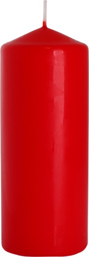 BISPOL Aura 48H valcová sviečka 15CM SW60/150 ČERVENÁ
