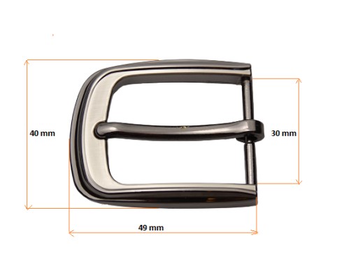 Spona na nohavicový opasok 3 cm / 30 mm liaty nikel
