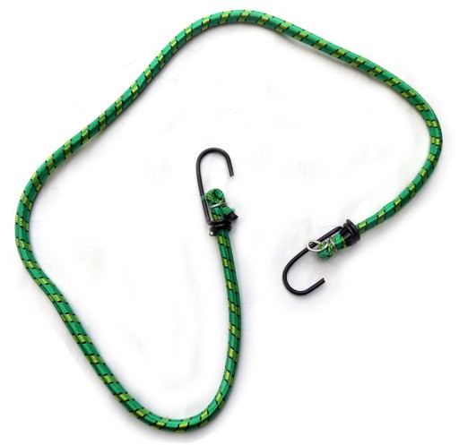 Gumičky na prepravu batožiny, lanový hák, 80 cm, 2 ks