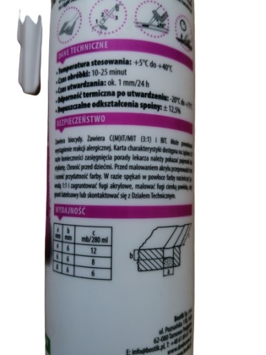 DEN BRAVEN BOSTIK AKRYLÁT S TESNENÍM 300ML