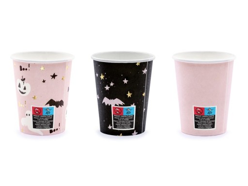 Papierové poháre Boo! Halloween Mix 220 ml x6
