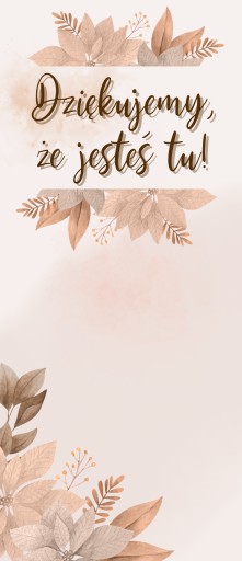 ĎAKUJEME HOSTOM MERCI Jesenné lístie 12 ks