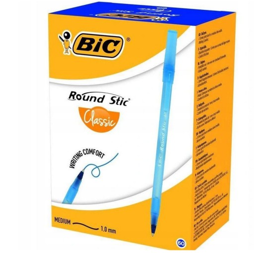 ROUND STIC BALLPOINT 1,0mm MODRÁ - 1 kus BIC