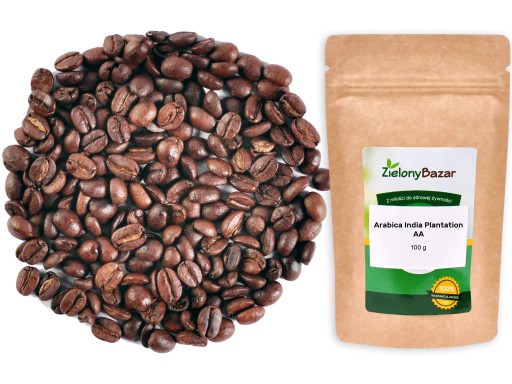 Vynikajúca káva Arabica INDIA PLANTATION AA 100g