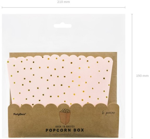 POPPER BOXES PINK J bodky ZLATÉ bodky x6