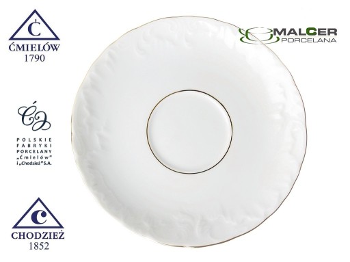 3604 Podšálka 13 cm ROKOKO PFP ĆMIELÓW PORCELÁN