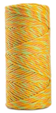 Macrame Cord Cotton Twisted Twist Three Oranges 100m 3mm