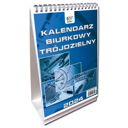 Stolný kalendár na rok 2024, vertikálny, trojstranný, A5