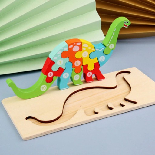DREVENÉ HÁDANKA DINOSAUR PRE DETI