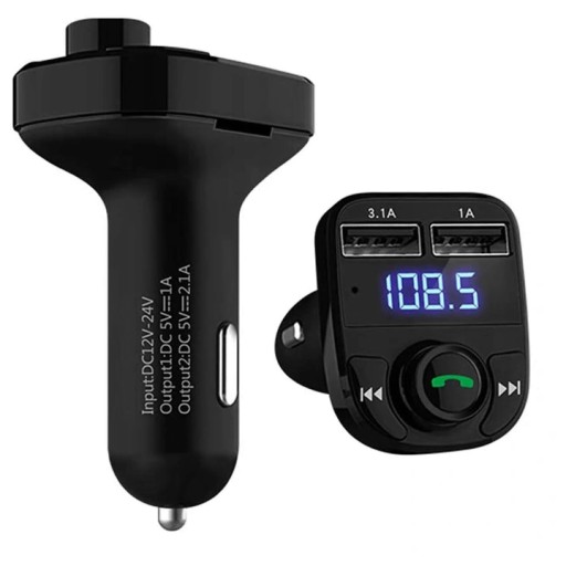 BLUETOOTH FM VYSIELAČ MP3 SD NABÍJAČKA 2xUSB