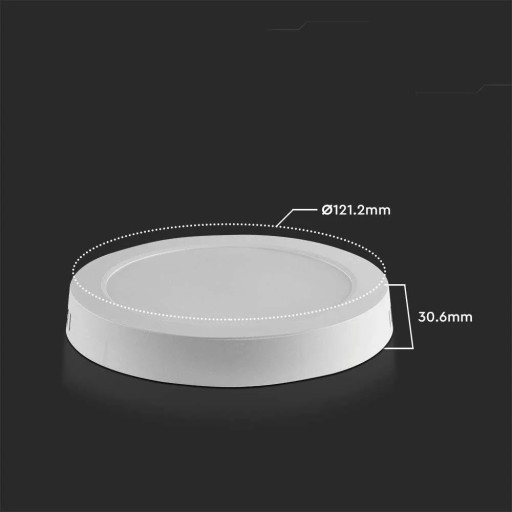 LED panel 6W 3000K 660lm 121,2x30,6mm Okrúhly 7870