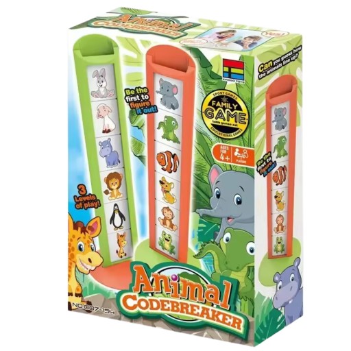 Code Breaker Animals Logická hra Hádanie hesla Kódové farebné obrázky