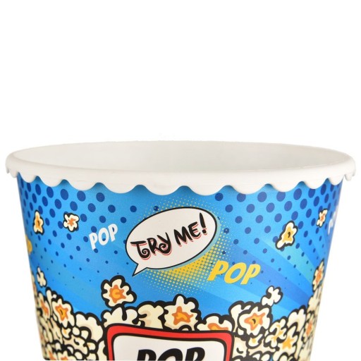 Nádoba na POPCORN, snacky, chipsy, krabička, miska, plastové vedierko, 2,3L