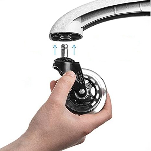 NÁHRADNÉ GUMOVÉ KOLIESKO PRE KANCELÁRSKU OTOČNÁ STOLIČKA 76 mm