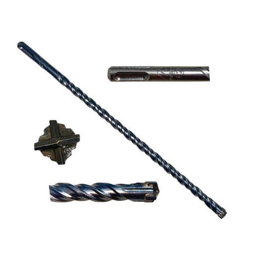 VŔTAK DO BETÓNU VŔTAK 14MM 410MM PRE ŽELEZOBETONOVÉ STENY SDS-PLUS KRÍŽOVÉ TEHLY