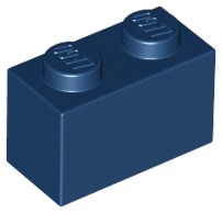 LEGO 3004 BRICK 1x2 tmavomodrá (12g) 16 ks