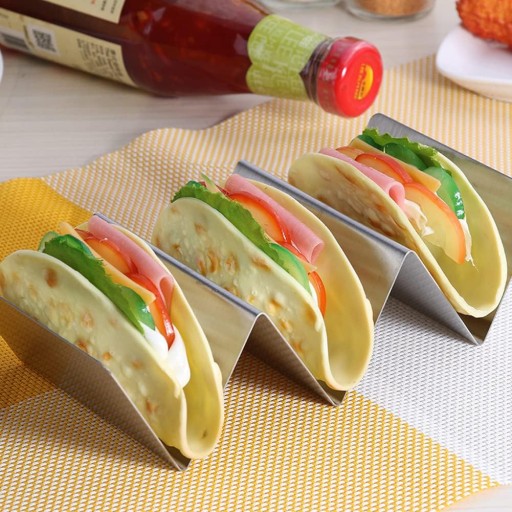 OCEĽOVÁ RANDOVÁ RÚČKA NA PODÁVANIE NA SNACK TACOS