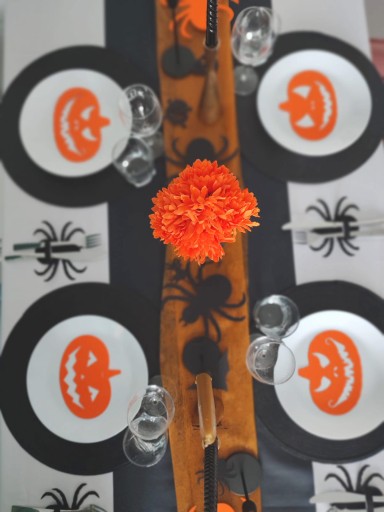 Návleky na príbory Halloweenske dekorácie Pavúky