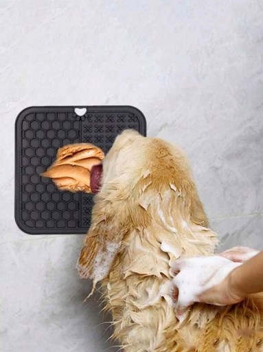 Large Tray Bowl Antistresová podložka na lízanie, ktorá spomaľuje jedenie Black