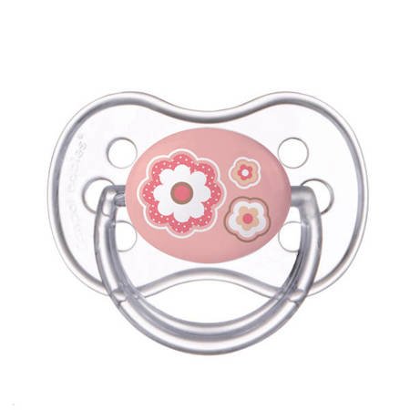 Canpol Symmetrical silikónový cumlík 18 m+ New Born ružový