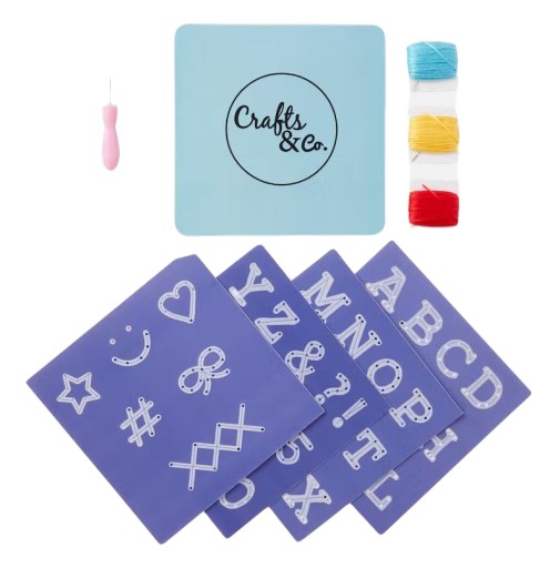 Sada na vyšívanie abecedy 9 ks. Crafts&Co