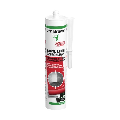 Den Braven svetlý akrylový tmel FAST 280 ml