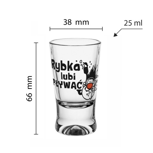Poháre na vodku ako DARČEK, vtipný humor, 6x