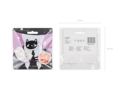 SPOJKY DO VLASOV pre HALLOWEEN GHOST PUMPKIN CAT 3 ks