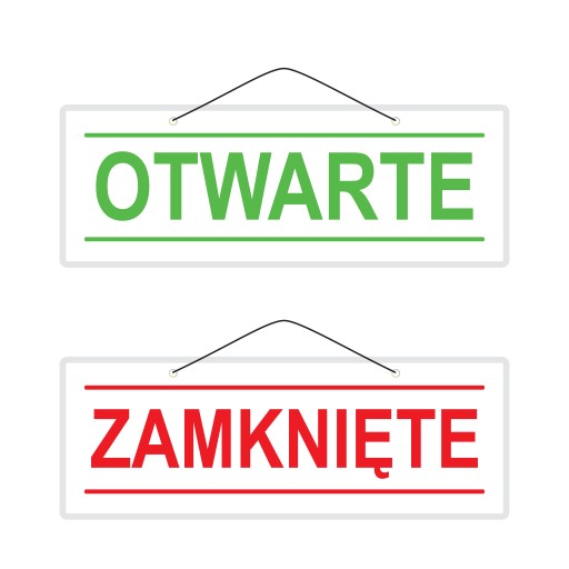 OTVORENÉ ZATVORENÉ laminovaná tabuľka