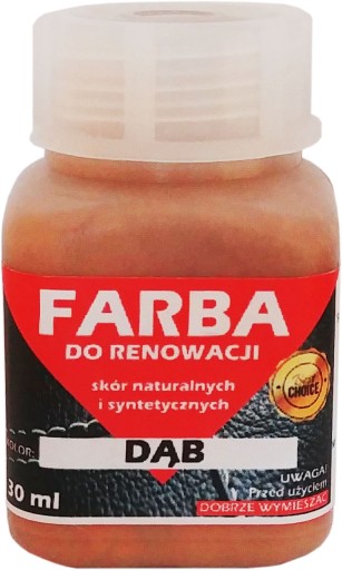 RENOVÁCIA KOŽENÉHO ČALÚNENIA LAK FARBA DUB 30ml