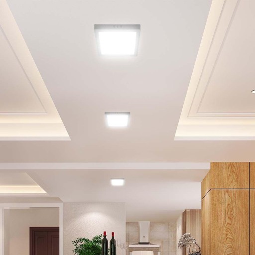 V-TAC LED panel Prisadené prémiové stropné svietidlo 18W štvorcové 220x220 VT-61018 40
