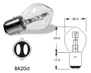 LUCAS ŽIAROVKA 6V 35/35W BA20d 35W