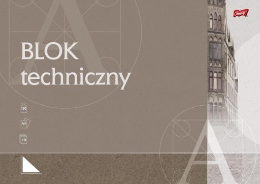Technický blok A3 biely UNIPAP