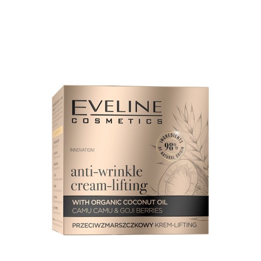 Eveline Organic Gold liftingový krém proti vráskam 50 ml