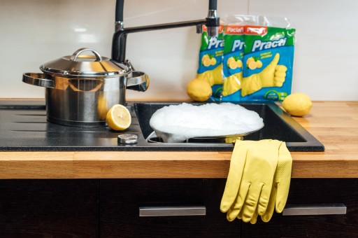 Gumené rukavice s vôňou Paclan Lemon, veľkosť L