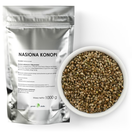 KONOPNÉ SEMIENKO konopné semienko nelúpané 1kg
