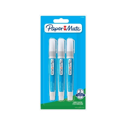 Korektorové pero 7ml 3 ks. PaperMate