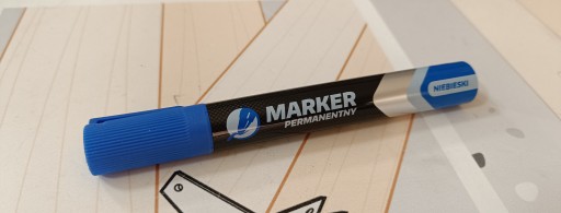 Permanentka, fixka, fixka, stavebná fixka K2 BLUE