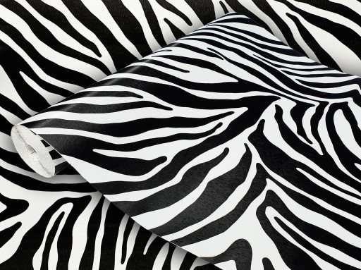Zebra dyha Biela a čierna Fólia Rozmery 45x100cm