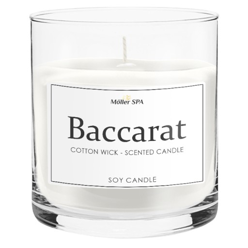 VÔŇA BACCARAT Möller SPA - SÓJOVÁ PRÍRODNÁ SVIEČKA VONNÁ SVIEČKA