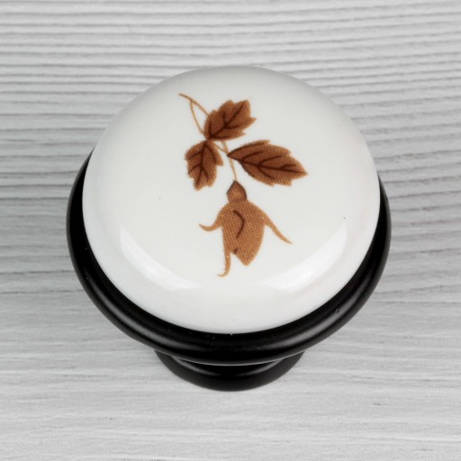 NÁBYTOKOVÝ GOMBÍK PORCELÁNOVÁ SKRINÍKOVÝ GOMBÍK SO VZOROM